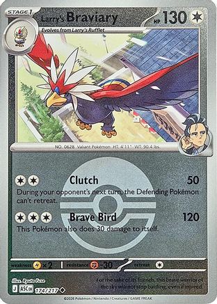 Larry's Braviary (Poke Ball) - 174 - Uncommon - Reverse Holofoil