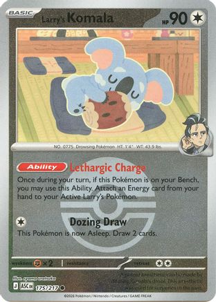 Komala de Larry (Poké Ball) - 175 - Courant - Holo inversée