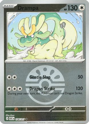 Drampa (Friend Ball) - 176 - Uncommon - Reverse Holofoil