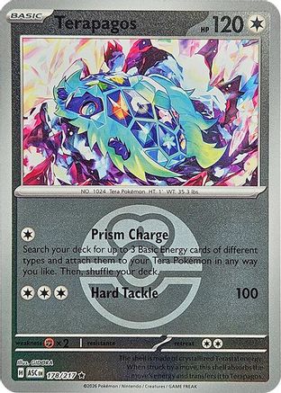 Terapagos (Love Ball) - 178 - Rare - Reverse Holofoil