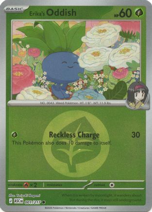 Oddish d'Erika (Symbole d'Énergie) - 001 - Commune - Holo Inversée