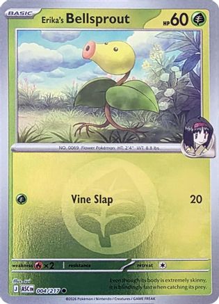 Erika's Bellsprout (Energy Symbol Pattern) - 004 - Common - Reverse Holofoil