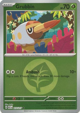 Grubbin (Energy Symbol Pattern) - 017 - Common - Reverse Holofoil