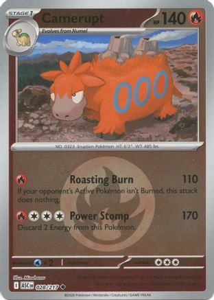 Camerupt (Energy Symbol Pattern) - 028 - Uncommon - Reverse Holofoil
