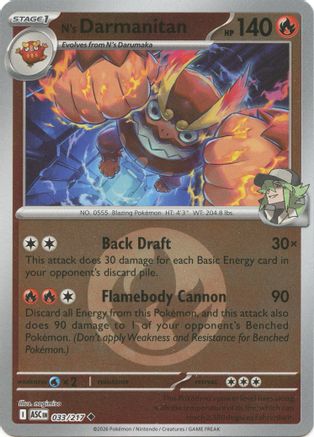 Darumacho de N (motif Symbole Énergie) - 033 - Peu commune - Holofoil inversé