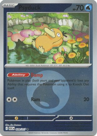 Psykokwak - 039/217 (Symbole Énergie) - Commune - Holo Inversée
