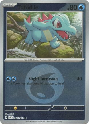Totodile (Energy Symbol Pattern) - 041 - Common - Reverse Holofoil