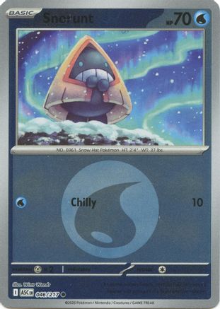 Snorunt - 046/217 (Motif Symbole Énergie) - Courant - Holo inversée