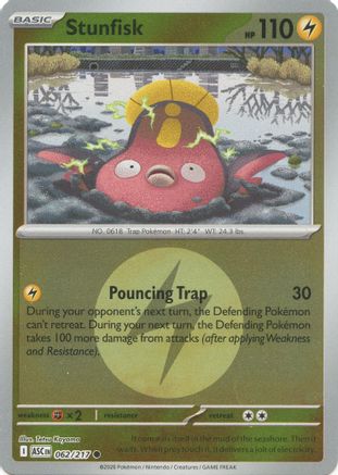 Stunfisk (Energy Symbol Pattern) - 062 - Common - Reverse Holofoil