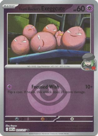 Nœunœuf du Team Rocket (Symbole d'énergie) - 077 - Commune - Inverse holographique