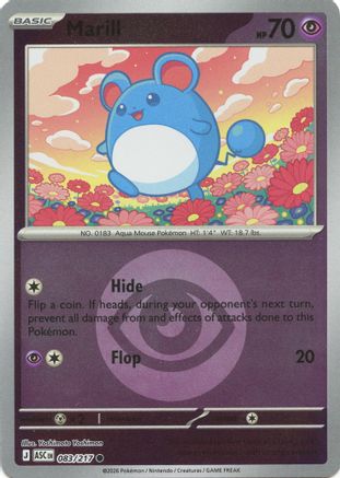 Marill - 083/217 (Motif Symbole Énergie) - Commune - Holo Inversée