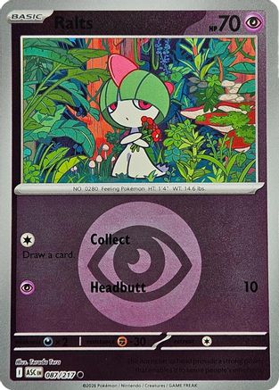 Ralts (Energy Symbol Pattern) - 087 - Common - Reverse Holofoil