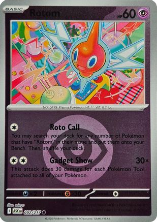 Rotom (Energy Symbol Pattern) - 092 - Common - Reverse Holofoil