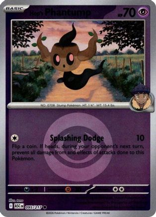 Hop's Phantump (Energy Symbol Pattern) - 095 - Common - Reverse Holofoil