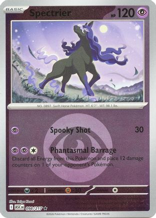 Spectrier (Motif Symbole Énergie) - 098 - Rare - Holofoil inversé