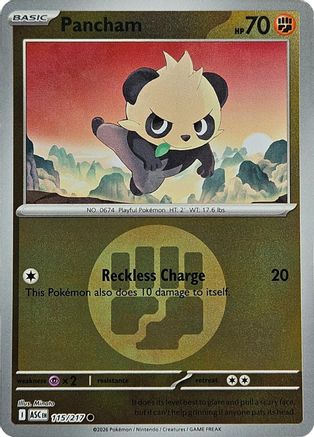 Pancham (Symbole d'énergie) - 115 - Commune - Holofoil inversé