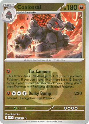 Coalossal (Energy Symbol Pattern) - 120 - Rare - Reverse Holofoil