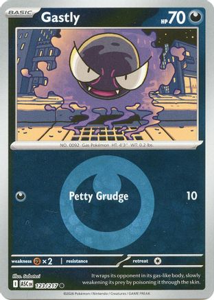 Gastly (Energy Symbol Pattern) - 123 - Common - Reverse Holofoil