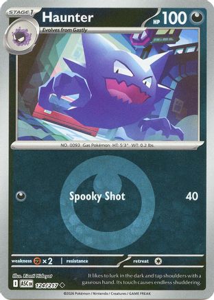 Haunter (Energy Symbol Pattern) - 124 - Uncommon - Reverse Holofoil