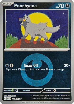 Poochyena (Energy Symbol Pattern) - 128 - Common - Reverse Holofoil