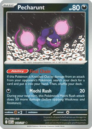 Pecharunt (Symbole d'énergie) - 143 - Rare - Reverse Holofoil