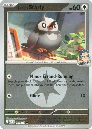 Starly de Larry (Symbole Énergie) - 168 - Courante - Holofoil inversé