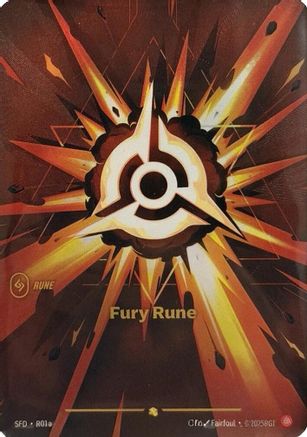 Rune Furie (Illustration alternative) (R01a) - Feuille Forgéparlesprit