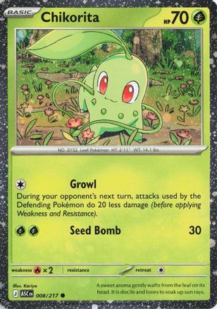 Chikorita (Cosmos Holo) - 008 - Common - Holofoil