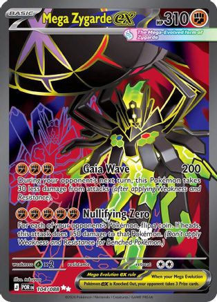 Mega Zygarde ex - 104/088  - Ultra Rare - Holofoil