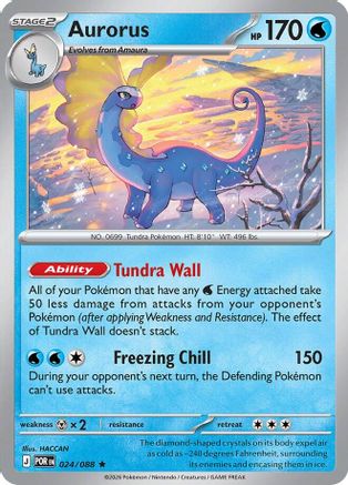 Aurorus - 024/088  - Rare - Holofoil