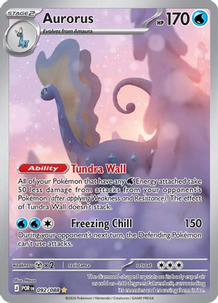 Aurorus - 092/088  - Shiny Rare - Holofoil