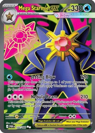 Mega Starmie ex - 102/088  - Ultra Rare - Holofoil