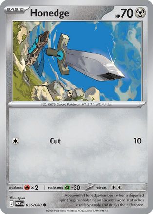 Honedge - 056 - Common - Reverse Holofoil