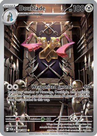 Doublade - 098/088 - Rare brillante - Holographique