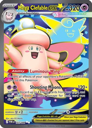 Mega Clefable ex - 103/088  - Ultra Rare - Holofoil