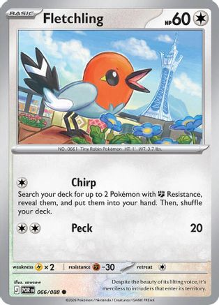 Fletchling - 066 - Common - Reverse Holofoil