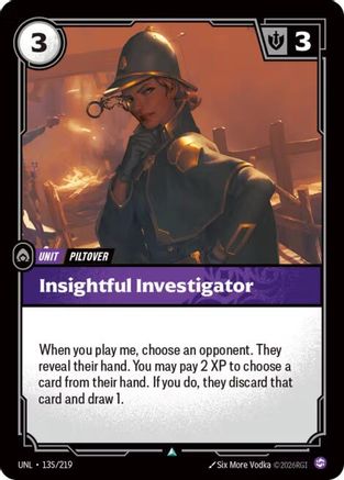 Insightful Investigator (135/219) - Unleashed Foil
