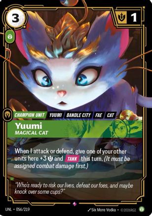 Yuumi - Magical Cat (056/219) - Unleashed Foil