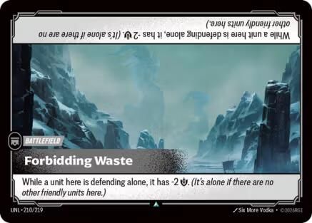 Forbidding Waste (210/219) - Unleashed Foil