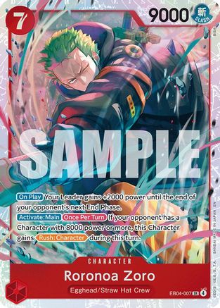 Roronoa Zoro (EB04-007) (EB04-007)  -  Super Rare
