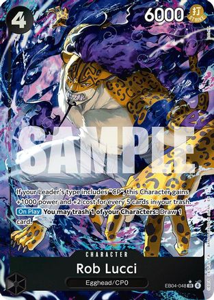 Rob Lucci (Illustration alternative) (EB04-048)  -  Super Rare