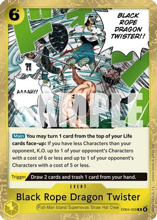 Dragon Torsadé de Corde Noire (EB04-059) - Rare