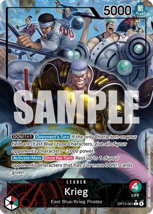 Krieg (OP15-001) (Illustration alternative) (OP15-001) - Leader