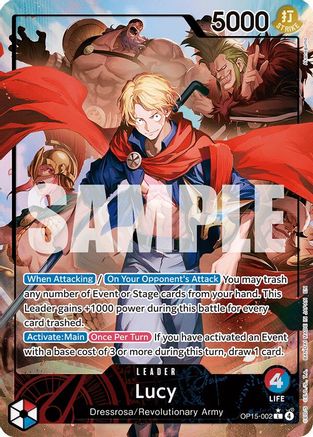 Lucy (Alternate Art) (OP15-002)  -  Leader