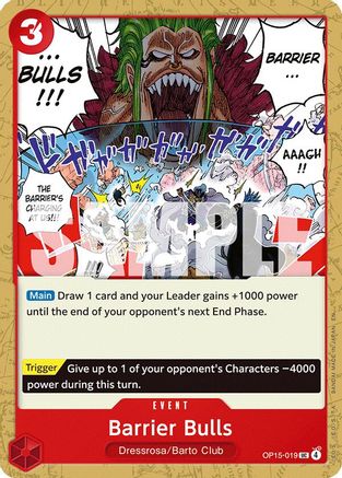 Barrier Bulls (OP15-019)  -  Uncommon