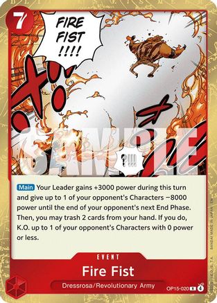 Fire Fist (OP15-020)  -  Rare
