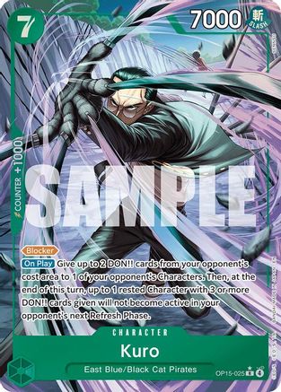 Kuro (Alternate Art) (OP15-025)  -  Rare
