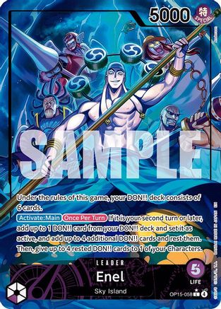Enel (OP15-058) (Alternate Art) (OP15-058)  -  Leader