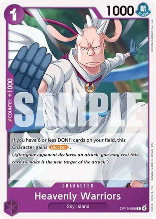 Heavenly Warriors (OP15-068)  -  Common