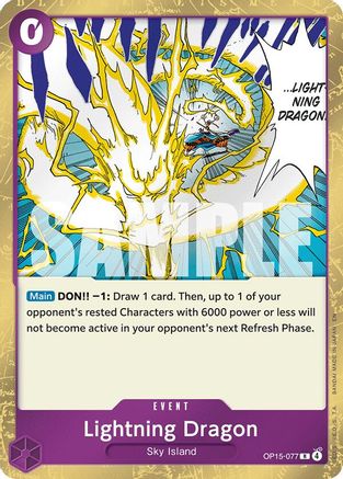 Dragon de Foudre (OP15-077) - Rare